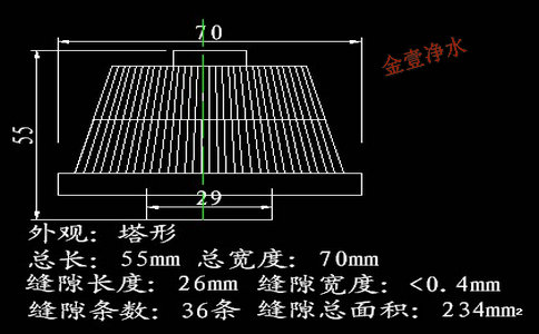 0.5噸型號abs塔型短柄濾頭尺寸及技術(shù)參數(shù)